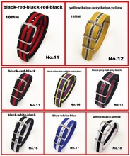 10PCS/lot High quality 18MM Nylon Watch band NATO straps waterproof watch strap  - 051201 2024 - buy cheap