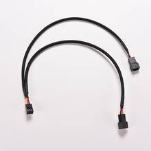 3Pin Female Y-Splitter to Dual 3 Pin Male Mainboard Power Cable Adapter PC Computer Case Fan Connect Wire Splitter Convert 2024 - buy cheap