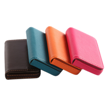 1Pcs Pocket PU Leather Business ID Credit Card Holder Case Wallet Office School Supplies Creative New Year Gift 96*65*15mm 2024 - buy cheap