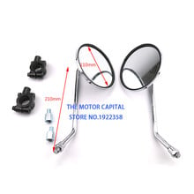 1 pair white round motorcycle mirror 10MM 8MM motorbike side mirrors moto univeral scooter rearview mirror 2024 - buy cheap