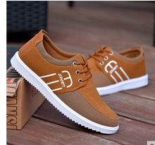 2016Hot new Spring summer men canvas shoes trend lace up Casual shoes Fashion breathable men shoes 36-44 2024 - buy cheap