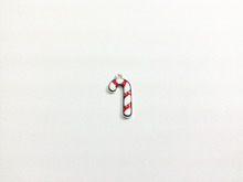 Newest  Charm Pendants!     24mm*13mm    30pcs/lot  All Enamel  Small Charm Candy Cane Pendants 2024 - buy cheap