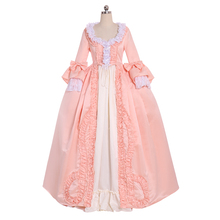 Fantasia cosplaydiy aneta-vestido rosa rococo, vestido vicatoian britânico, vestido de casamento personalizado l320 2024 - compre barato