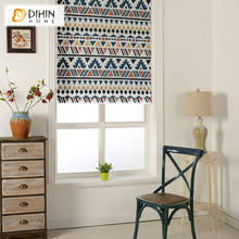 DIHIN HOME American Fashion Printed Curtain Included Curtains High Quality Thickening Roman Blind Custom Made Rollor Blinds 2024 - buy cheap