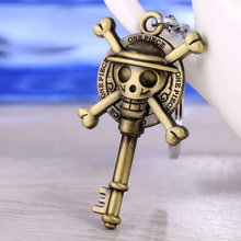 2015 new arrival One piece luffy pirate skull pendant keychain  fashion jewelry can dropshipping 2024 - buy cheap