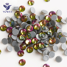 YANRUO-diamantes de imitación 2058HF SS6-SS30 VM, piedras para planchar sobre cristal, Strass, Hotfix, manualidad para vestido 2024 - compra barato