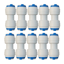 Accesorios de tubo de conexión rápida, conector Tipo I recto de 3/8 pulgadas para sistemas de agua RO, accesorios purificadores de agua, 3/8 pulgadas, 10 Uds. 2024 - compra barato