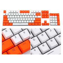 Teclado mecânico contraste com pbt, teclas para teclado mecânico de cherry mx de baixo perfil com 104 botões de jogo e extrator de chave 2024 - compre barato