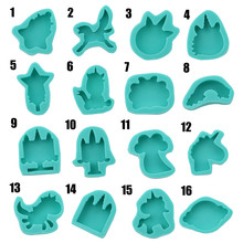 Molde de silicona para Fondant de unicornio, creativo, 3D, herramientas de decoración de pastel de Chocolate, DIY, moldes para fiesta de cumpleaños, Chocolate pastel 2024 - compra barato