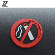 ZD 1Pc car stickers NO SMOKING logo for BMW F30 F10 E46 E39 E90 E60 X5 X6 F20 Mercedes Benz W204 W211 Audi A5 A6 C5 C6 A4 B7 B8 2024 - buy cheap