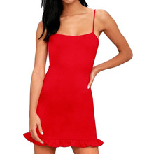 snowshine YLW   Women Sleeveless Spaghetti Shoulder Strap Skinny Slim Evening Party Mini Dress   free shipping 2024 - buy cheap