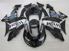Motorcycle fairing kit for Kawasaki Ninja ZX10R 06 07 west sticker black fairings set ZX10R 2006 2007 KP03 2024 - buy cheap