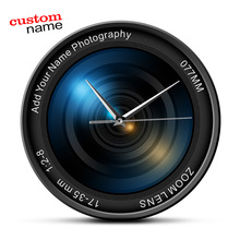 Relógio de parede com lente para câmera 3d, relógio de parede colorido com imagem iso, relógio de parede decorativo moderno, presente, fotografia, selfie 2024 - compre barato