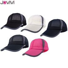 Jovivi Unisex Golf Caps Outdoor Sports Baseball Hat Mesh Snapback Cap Sun Hat Sun Block Black/Gray/Navy/Dark Gray/Rose Pink 2024 - buy cheap