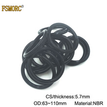 Anéis de borracha do nitrile cs, 20 peças 5.7mm de espessura od 63 65 67 70 73 75 80 82 85 anel de vedação anel do nbr, 87 90 95 100 105 110mm 2024 - compre barato