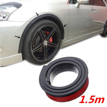 1pc 150*3.8cm Universal Car Wheel Arch Trim Fender Flares Protection Strip Rubber High Quality Suitable For Most Cars Trucks 2024 - buy cheap