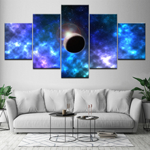 Абстрактная Вселенная Галактика Звезды 5 панель отражение космический ландшафт планеты HD картина стены искусства холст картины Домашний декор плакат 2024 - купить недорого