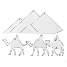 Deserto camel molde de metal para corte, estêncil diy para scrapbooking, álbum, cartão de papel, relevo, decoração artesanal 2024 - compre barato