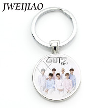 JWEIJIAO K-POP Got7 Band Album Keychain JB Mark JinYoung Photo Key Rings Photocard For Fans Keyrings Chain Gift   G21 2024 - buy cheap
