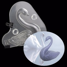 Swan shape 3D chocolate mold Polycarbonate,Baking accessories Pastry tools Creative cooking kitchen cake decorating tools 2024 - buy cheap