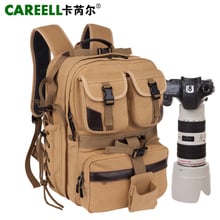 CAREELL C007-Bolso para cámara digital profesional, bolsa de lona de algodón para cámara profesional slr, mochila de viaje de doble hombro 2024 - compra barato