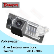 Камера заднего вида для Volkswagen VW Gran Santana, новая камера bora Touran 2011 ~ 2016, парковочная камера HD CCD с ночным видением, Автомобильная камера заднего вида 2024 - купить недорого