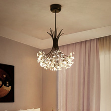 Luxuloy pendente dandelion luzes led luzes de cozinha suspensas para teto lâmpadas para quarto sala de estar acessórios de iluminação 2024 - compre barato