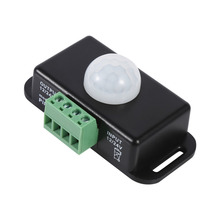 DC 12V/24V Motion Sensor Switch Body Security Infrared PIR Motion Sensor Detector Switch for LED Light Strip 2024 - купить недорого