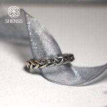 Anéis de prata esterlina para mulheres, elegante qualidade, 925, ajustável, moda, anel aberto torcido, s925, joias 925 2024 - compre barato