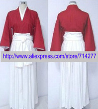 Free shipping Custom Cheap Red Kenshin Cosplay Costume from Rurouni Kenshin Anime clothing 2024 - buy cheap
