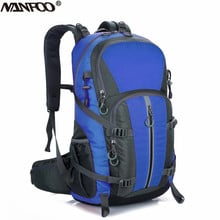 Mochila impermeable de nailon para exteriores, morral resistente al agua de 40L para viajar, escalada, ciclismo, Camping, Trekking 2024 - compra barato