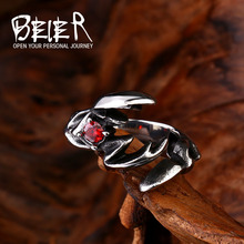 Beier new store 316L Stainless Steel ring high quality punk dragon claw ring for men fashion jewelry LLBR8-289R 2024 - buy cheap