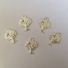 18 pçs moda quente árvore pingentes para fazer jóias diy artesanal colar encantos brinco pulseira 2024 - compre barato