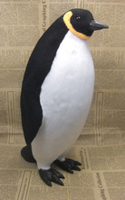 Modelo de pingüino de simulación de 23x9 cm, artesanía de Resina de polietileno y pieles, accesorios, regalo de decoración d0094 2024 - compra barato