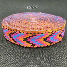 HOT!!! 2015 NEW wholesale 5/8'' 16mm Wide unique geometric arrow Woven Jacquard Ribbon dog chain accessories 10yards/lot 2024 - buy cheap