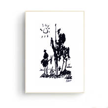 Picasso Simple Line Drawing Don Quixote Prints Wall Art Canvas Pictures for Living Room Office Decor Home Decoration 2024 - buy cheap