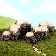 DIY Mini Tree Stump Bridge Model Resin Fairy Garden Miniatures Dollhouse/ Terrarium/ Succulents/ Micro Landscape Decoration 2024 - buy cheap