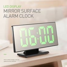 2019 Upgrade Charging USB Alarm Clock Digital Clock With Large Easy-Read LED Display Diming Mode Snooze Function Mirror Surface 2024 - buy cheap