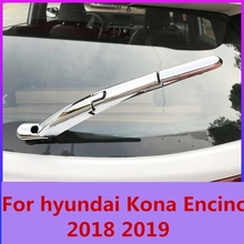 Chrome Plated Rear Wiper Cover car-styling car Window Wiper Decoration Sequins For Hyundai Kona 2015-2020 2024 - buy cheap