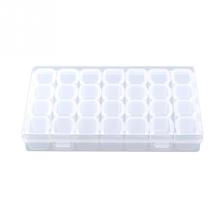 Clear Plastic 28 Slots Adjustable Tablet Medicine Pill Jewelry Necklace Ring Bracelet Storage Organizer Box Container 2024 - buy cheap