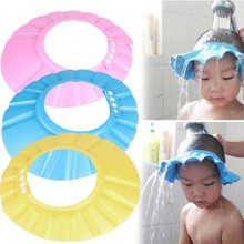 EVA bebê Macios Crianças Shampoo Touca de Banho Chapéu Banho de Cuidados Com o Bebê Proteção para o Miúdo Acessório Do Chuveiro Ajustável Chuveiro Crianças cap 2024 - compre barato