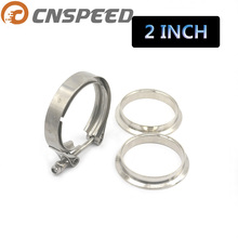 CNSPEED Universal Upgraded 2 inch Auto Parts V-band clamp kit for Turbo Exhaust pipes Turbo Downpipe Exhaust Clamp V band 2024 - buy cheap