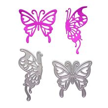2pcs butterfly Metal Cutting Dies Stencils for DIY Scrapbooking Album Paper Cards Decorative Crafts Embossing Die Cuts New 2024 - buy cheap