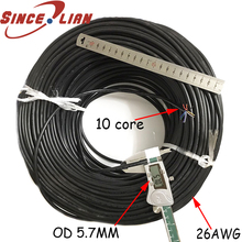 Conector de equipo electrónico de 30 metros, línea de envoltura de Cable de cobre Chapado en estaño, Cable de señal de plomo de Motor de 10 núcleos 2024 - compra barato