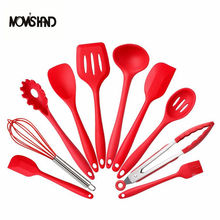 10Pce/set Silicone Kitchen Cooking Utensils Heat Resistant Baking Tools 2024 - buy cheap