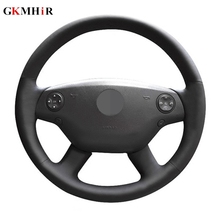 GKMHiR Genuine Leather Black Car Steering Wheel Cover for Mercedes Benz Old S350 E200 E300L E260 E320 E180 E400 2024 - buy cheap