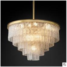 Creative chandelier post-modern simple glass chandelier living room bedroom project model room creative decorative crystal lamp 2024 - buy cheap