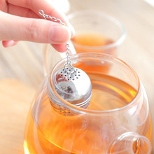 1pc Stainless Steel Ball Tea Infuser Mesh Filter Strainer hook Loose Tea Leaf Spice Home Kitchen Accessories 2024 - buy cheap