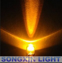 Светоизлучающие диодные прозрачные лампы 1000 шт./лот 5 мм желтый 595-90 нм 2,0-2,2 в 20 мА F5 мм Led 2024 - купить недорого