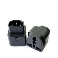 Top Quality CE Universal 2500W Black White Female Socket To Pro IEC 320 PDU UPS C14 Plug Power Adapter Converter 100 pcs 2024 - buy cheap